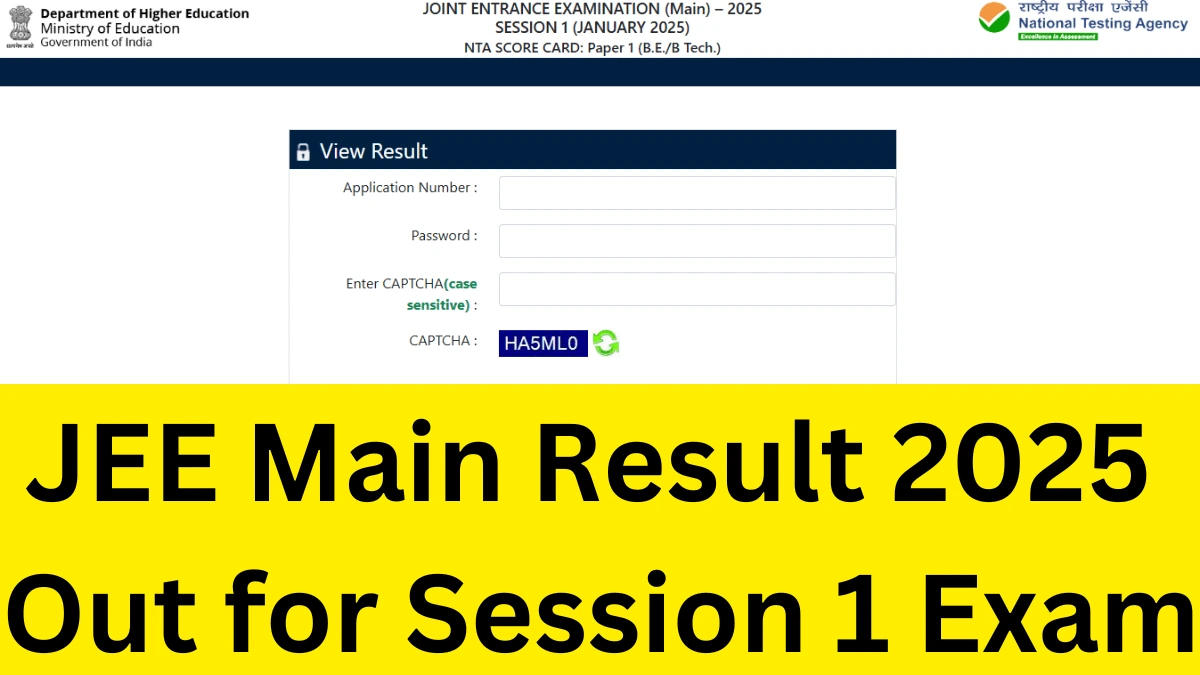 JEE Main Result 2025