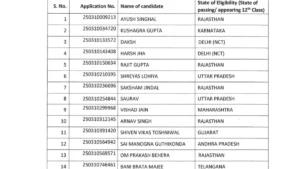 JEE Main Toppers List 2025