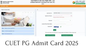 CUET PG Admit Card 2025