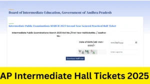 AP Intermediate Hall Tickets 2025