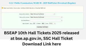 BSEAP 10th Hall Tickets 2025