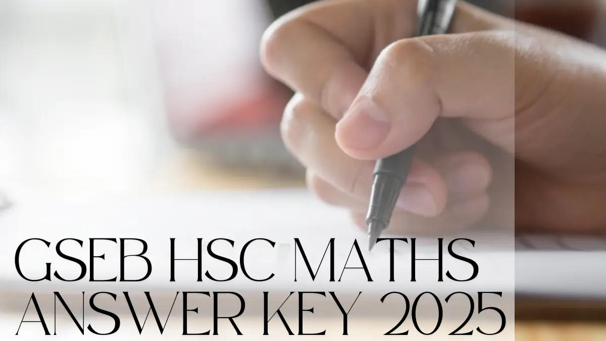 GSEB HSC Maths Answer Key 2025