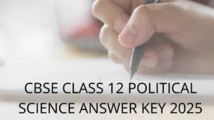 CBSE Class 12 Political Science Answer Key 2025