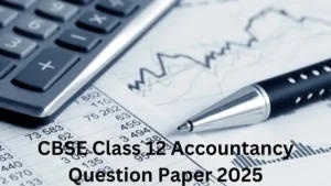 CBSE Class 12 Accountancy Question Paper 2025