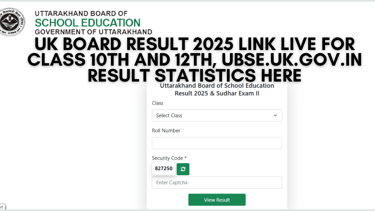UK Board Result 2025 Link Live for Class 10th and 12th