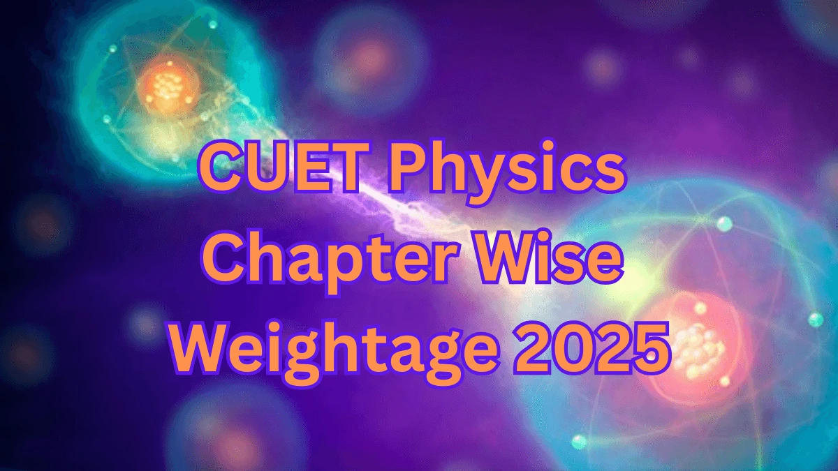 CUET Physics Chapter Wise Weightage