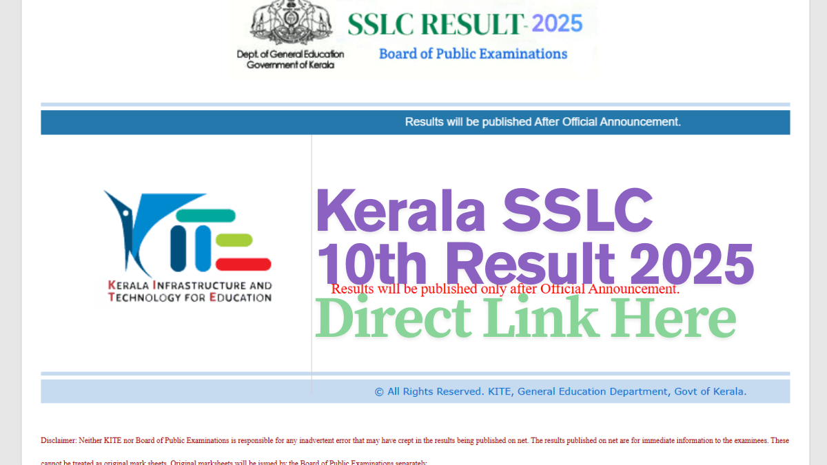 Kerala SSLC Result 2025