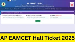 AP EAMCET Hall Ticket 2025