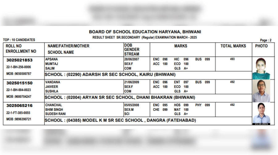 Haryana Board Result 2025: Class 10th Result Today at 12:30 PM, Check Direct Link @bseh.org.in -_4.1
