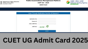 NTA CUET UG 2025 Admit Card