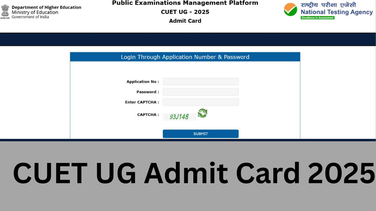 NTA CUET UG 2025 Admit Card