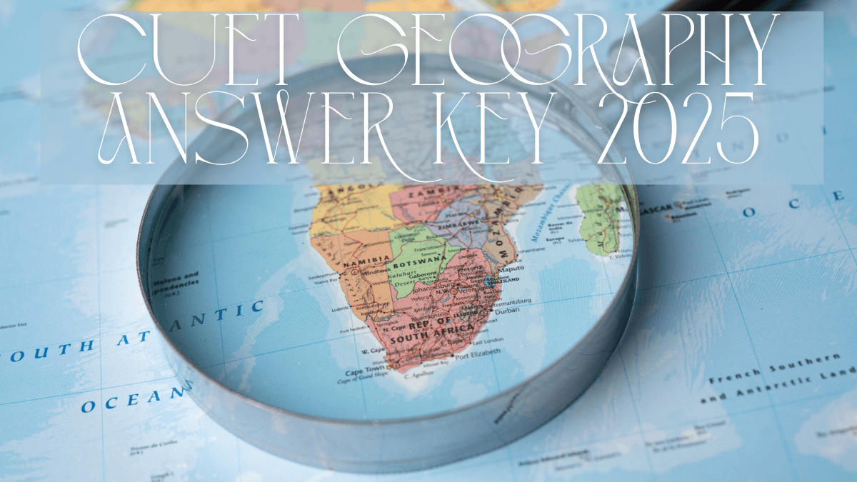 CUET Geography Answer Key 2025