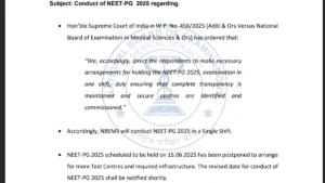 NEET PG 2025 Postponed
