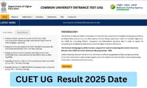CUET UG 2025 Result Date