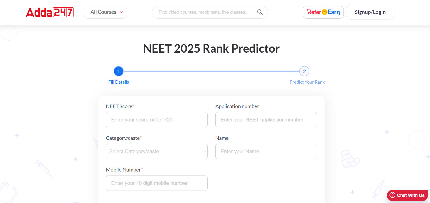 NEET Rank Predictor 2025