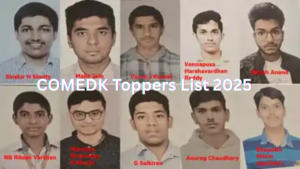 COMEDK Toppers List 2025