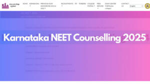 Karnataka NEET Counselling 2025