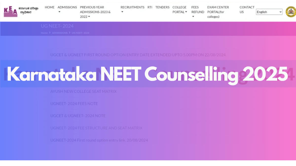 Karnataka NEET Counselling 2025