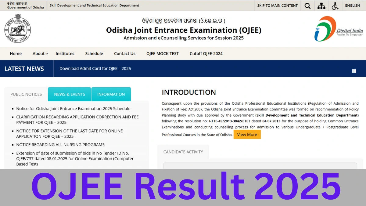 OJEE Result 2025