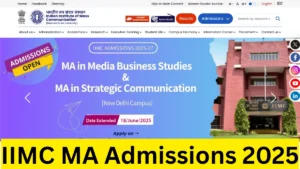 IIMC MA Admissions 2025