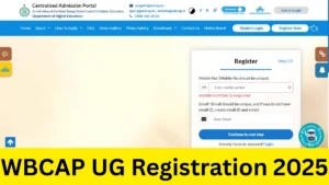 WBCAP Centralised Admission Portal UG Registration 2025