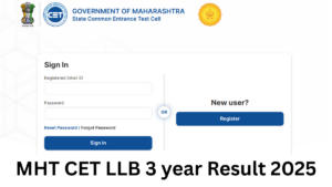 MHT CET LLB 3 year Result 2025
