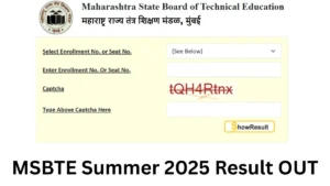 MSBTE Result Summer 2025