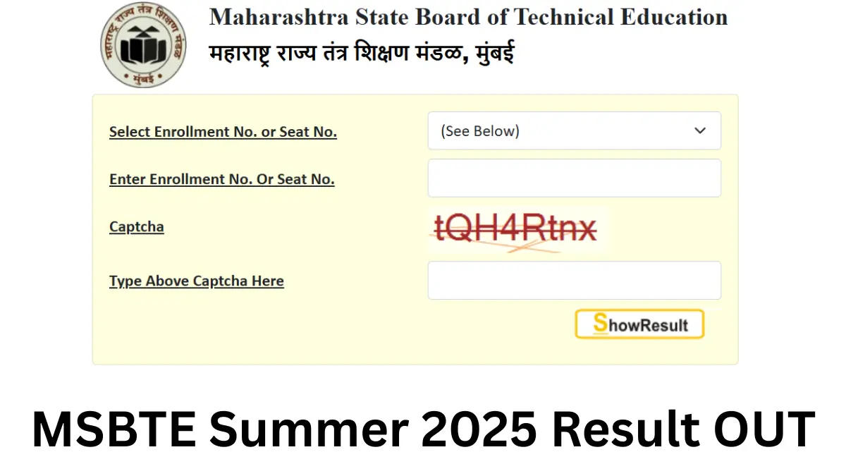 MSBTE Result Summer 2025