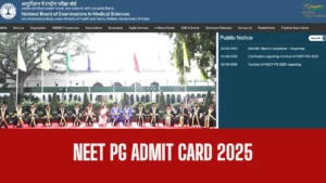 NEET PG Admit Card 2025