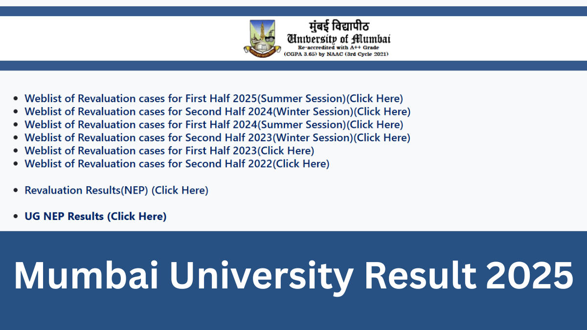 Mumbai University Result 2025