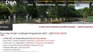 Calicut University Allotment List 2025