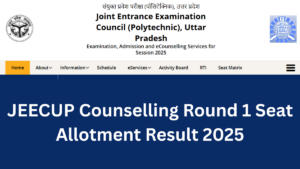 JEECUP Counselling Round 1 Result 2025