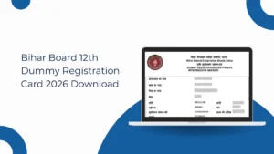 Bihar Board 12th Dummy Registration Card 2026