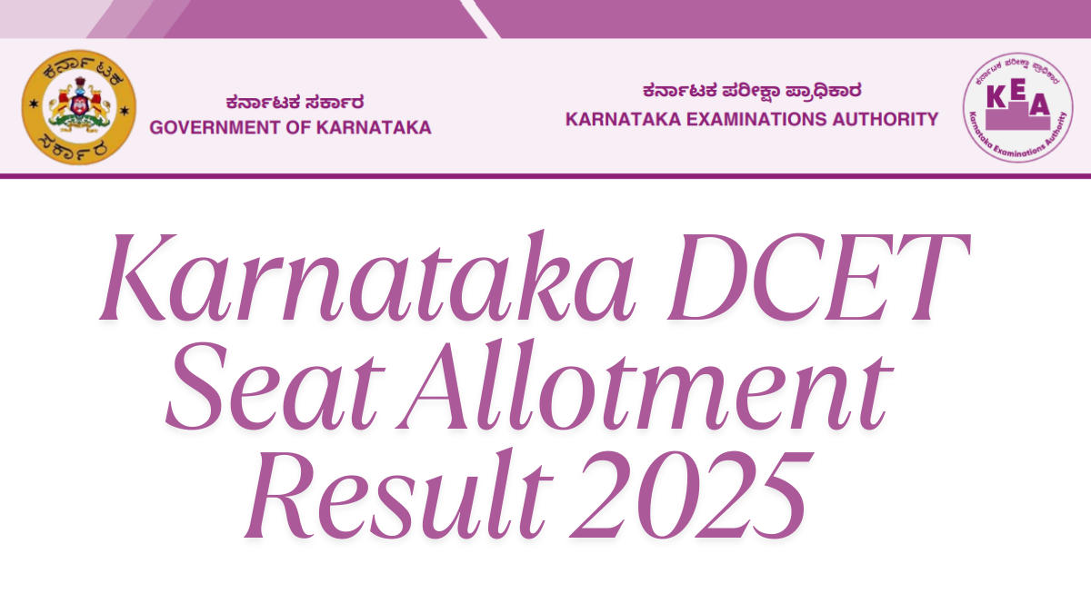 Karnataka DCET Seat Allotment Result 2025