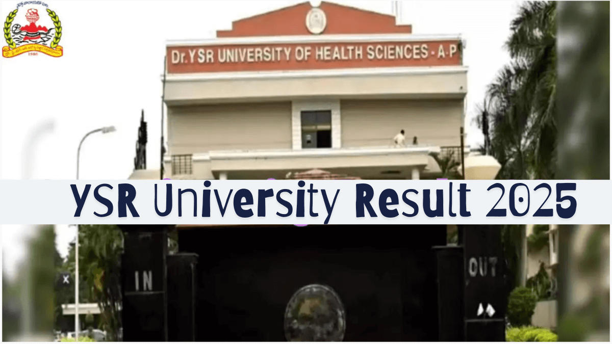 YSR University Results 2025