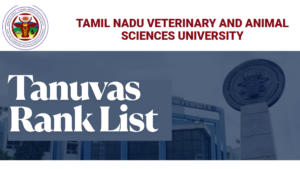 Tanuvas Rank List 2025