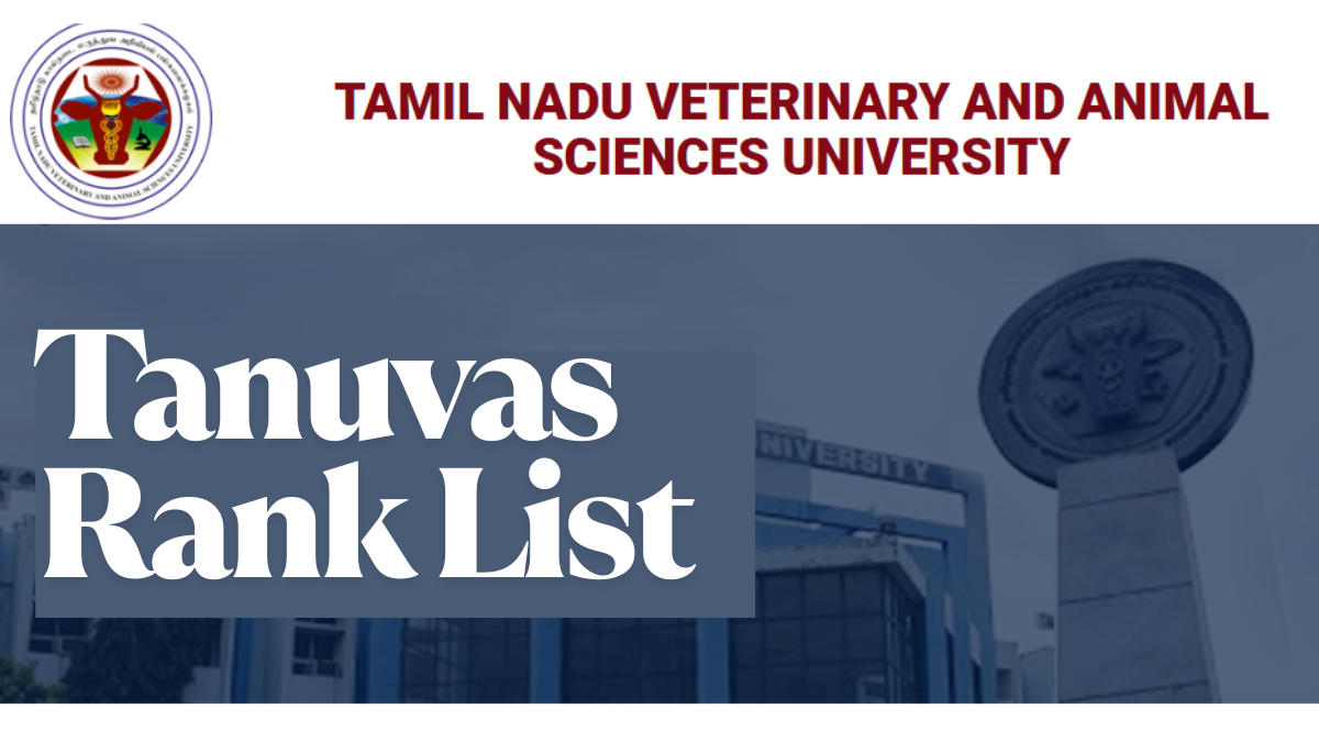 Tanuvas Rank List 2025