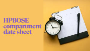 HPBOSE compartment date sheet 2025