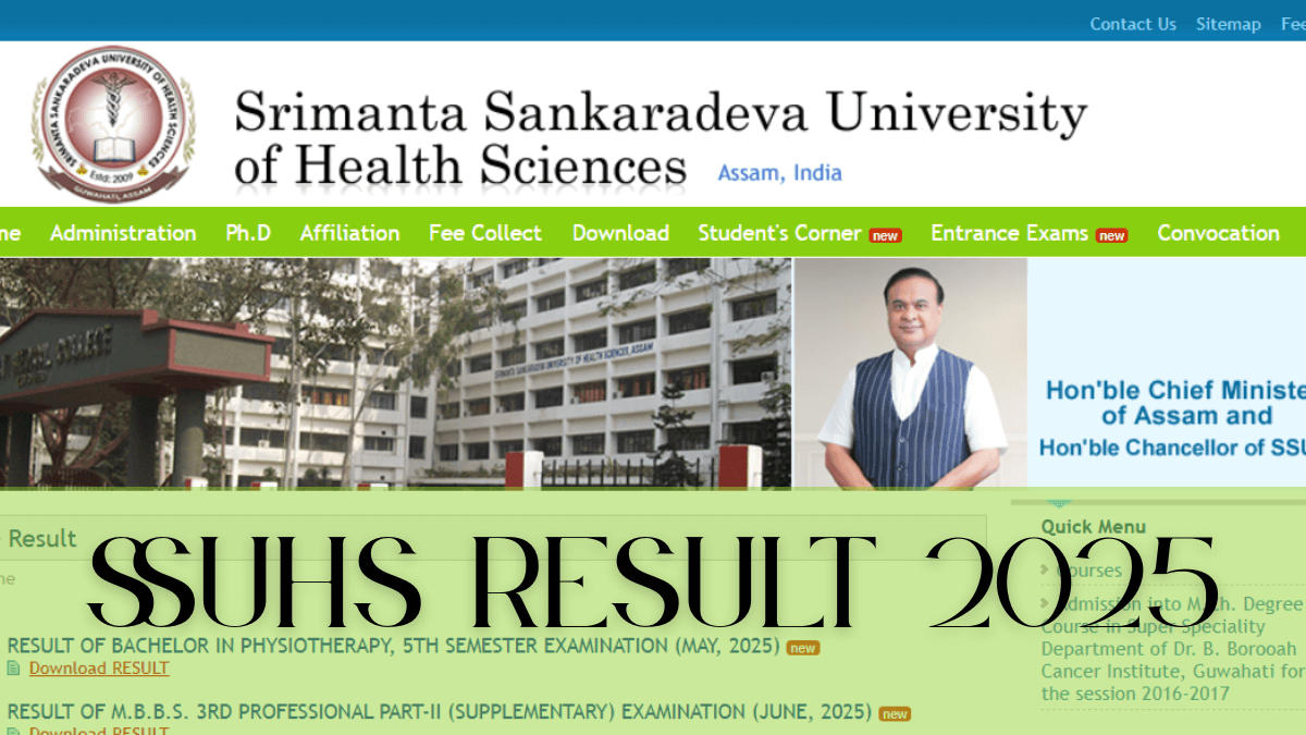 SSUHS Result 2025