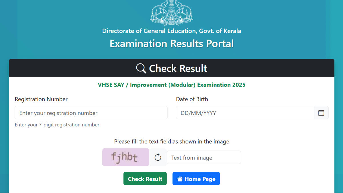 DHSE Kerala Plus Two SAY Result 2025