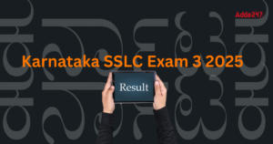 Karnataka SSLC Exam 3 2025 Result