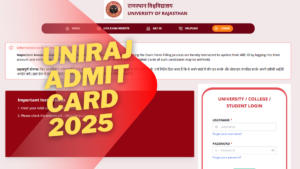 Uniraj Admit Card 2025