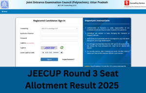 JEECUP Round 3 Seat Allotment Result 2025 