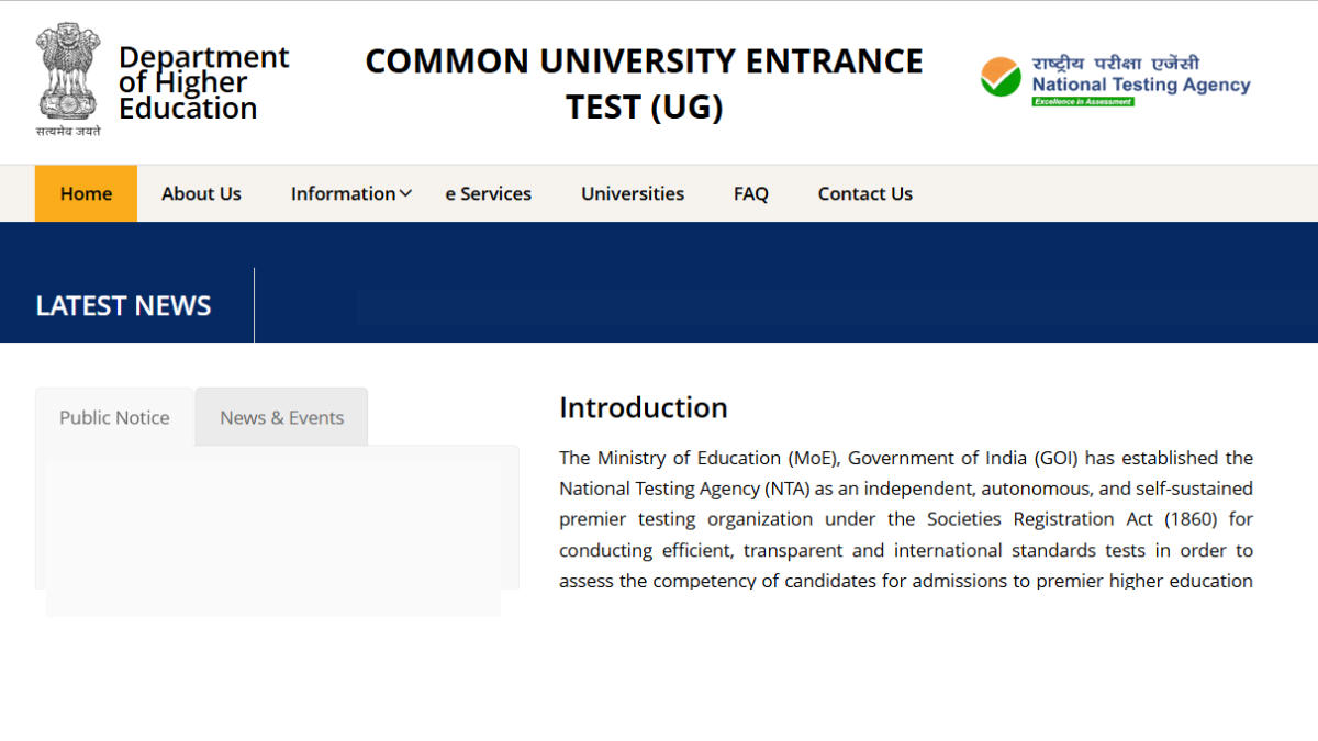 CUET Application Form 2026