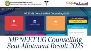 MP NEET UG Counselling Round 1 Seat Allotment Result 2025