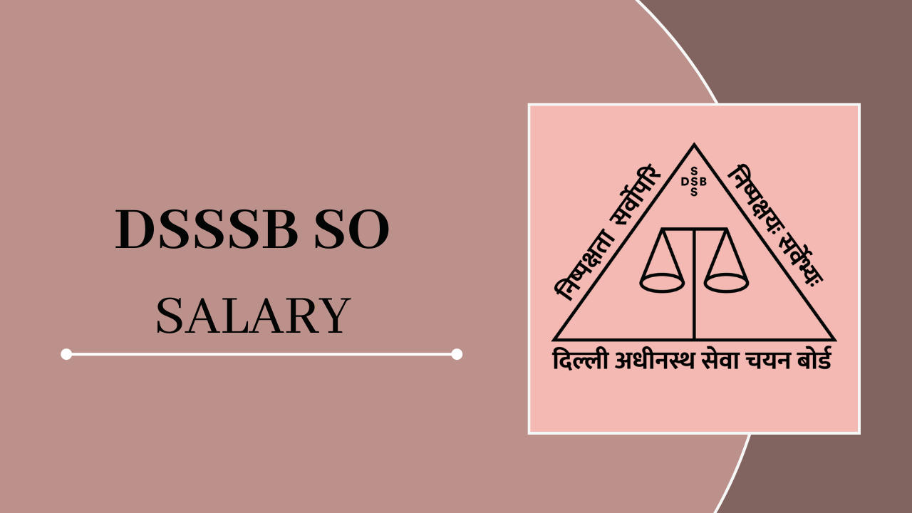 DSSSB SO SALARY