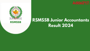 RSMSSB Junior Accountant Final Result 2024