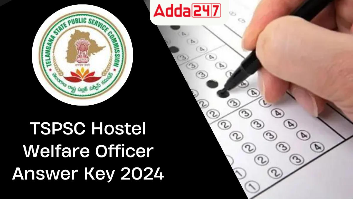 TSPSC Hostel Welfare Officer Answer Key 2024