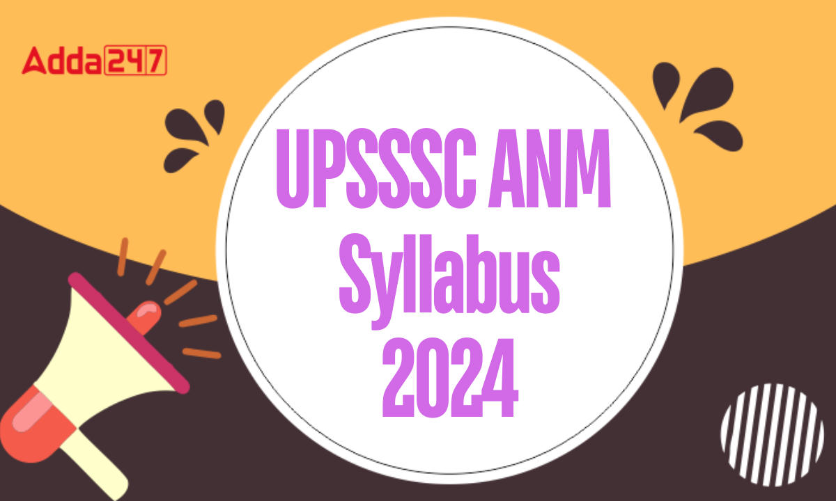 UPSSSC ANM Syllabus