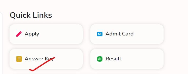 ssc official website answer key section